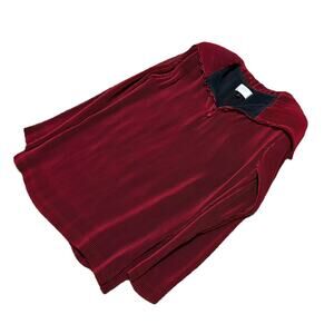 Vintage High End Bergdorf Goodman Designer Lesleigh Evening Top 10 Blouse Red